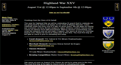 Desktop Screenshot of highlandwar.org